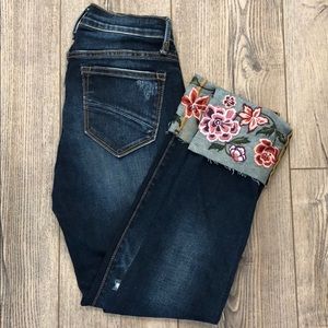 Driftwood embellished jeans